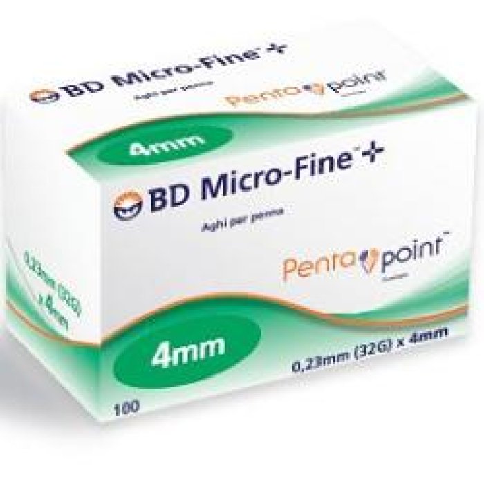 Becton Dickinson Ago BD Micro Fine Penta Point G32 4mm 100 Pezzi