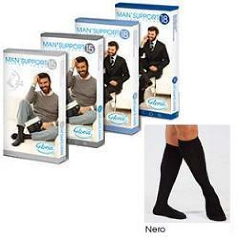 Gloria Med Man Support 18 Cotone Gambaletto 18 Nero 5 Gloria Med Man Support 18 Cotone Gambaletto 18 Nero 5
