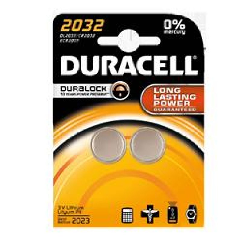 Duracell Specialty 2032 2 pezzi batterie a bottone al litio per dispositivi elettronici Duracell Specialty 2032 2 pezzi batterie a bottone al litio per dispositivi elettronici
