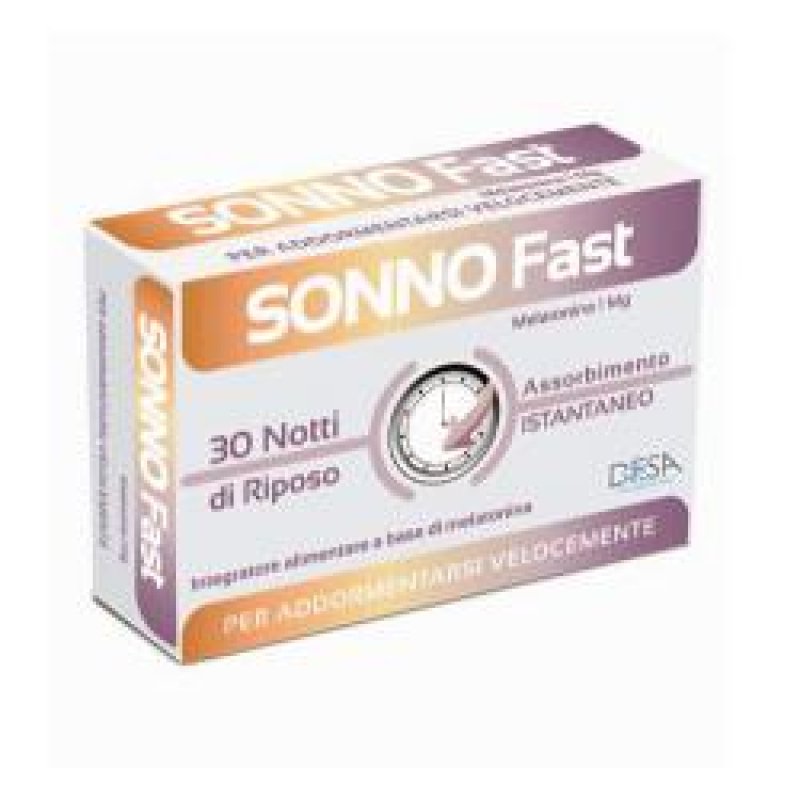 Desa Pharma Sonno Fast Melatonina Integratore Alimentare 30 Compresse Desa Pharma Sonno Fast Melatonina Integratore Alimentare 30 Compresse