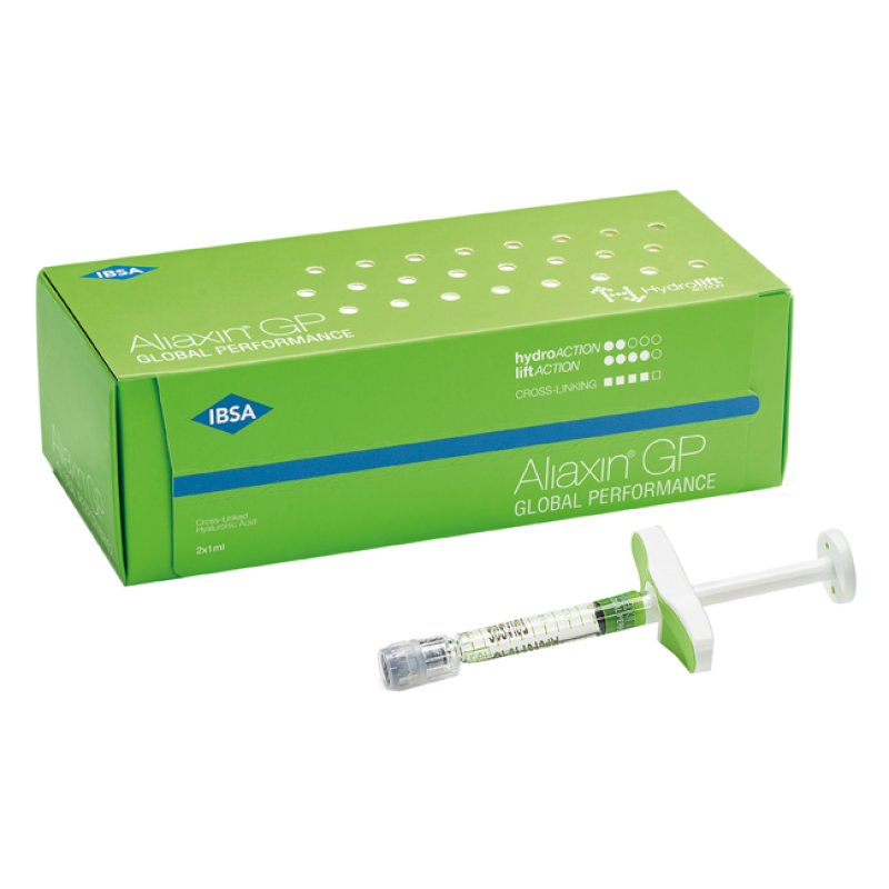 Aliaxin GP Global Performance Filler Dermico all&rsquo;Acido Ialuronico 1 ml x 2 Siringhe Precaricate per Iniezione Intradermica