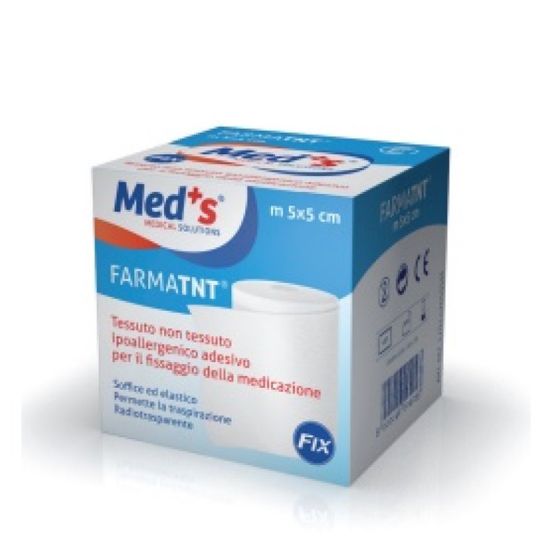 Med's Farmatnt - Cerotto Tessuto Non Tessuto 2,5m x 5cm 1 pezzo Med's Farmatnt - Cerotto Tessuto Non Tessuto 2,5m x 5cm 1 pezzo