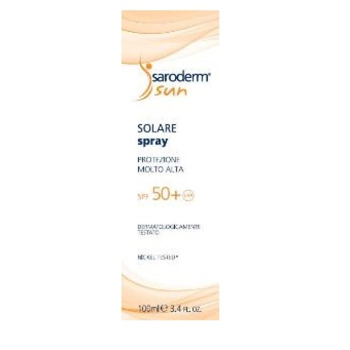 Saroderm Sun Spray Solare Protezione Molto Alta 50+ Viso e Corpo 100 ml Saroderm Sun Spray Solare Protezione Molto Alta 50+ Viso e Corpo 100 ml