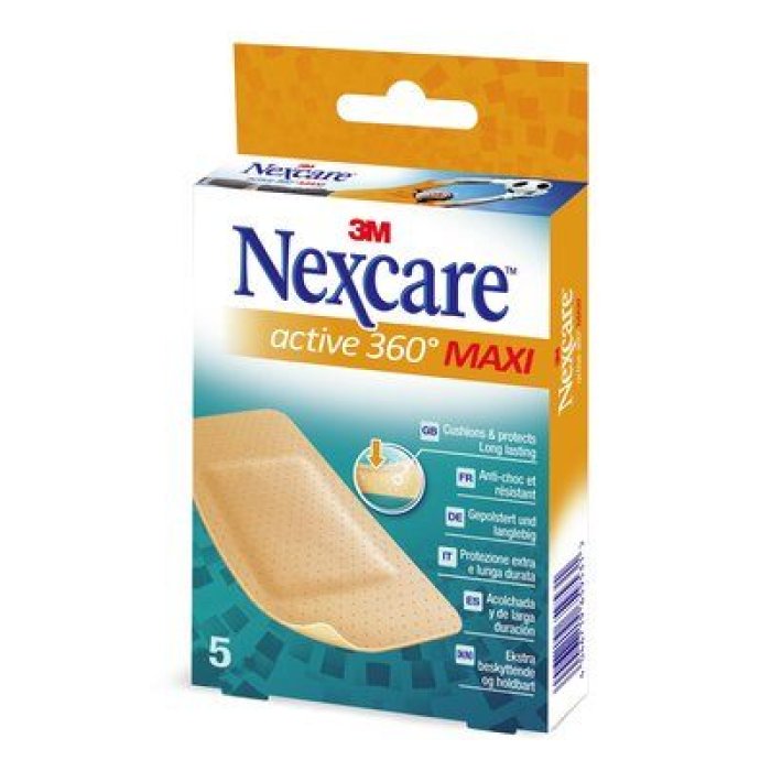 3M Nexcare - Flexible Foam MAXI Active Cerotto Impermeabile 5 cerotti 3M Nexcare - Flexible Foam MAXI Active Cerotto Impermeabile 5 cerotti