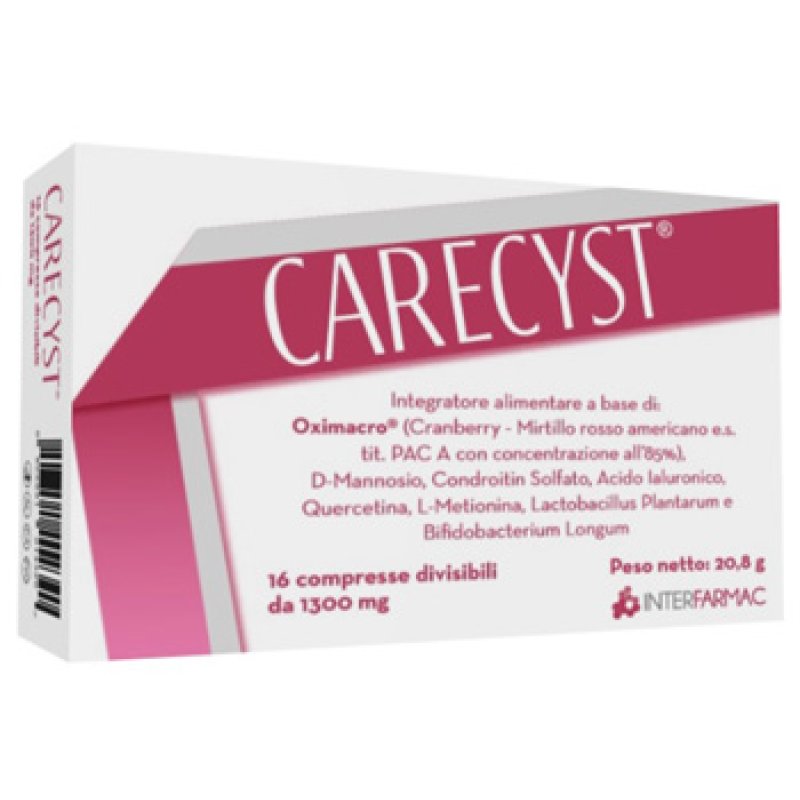 Interfarmac Carecyst 16 Compresse Divisibili Da 1300 Mg Interfarmac Carecyst 16 Compresse Divisibili Da 1300 Mg