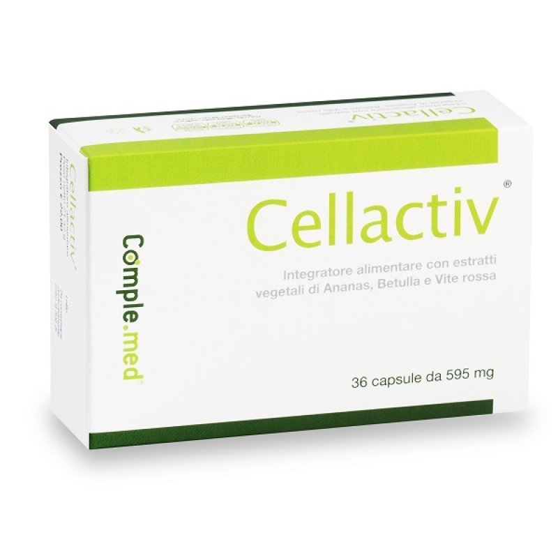 Cellactiv Plus 36 Capsule Integratore Alimentare per Microcircolo, Ritenzione Idrica e Cellulite