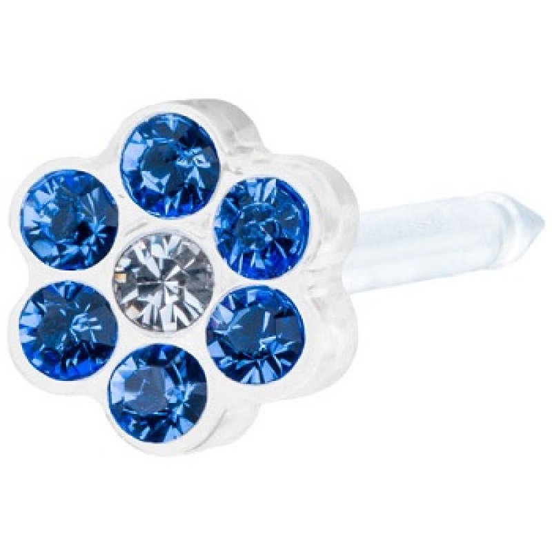 EP MP Daisy 5 mm orecchino zirconia sapphire/crystal - stud in acciaio chirurgico EP MP Daisy 5 mm orecchino zirconia sapphire/crystal - stud in acciaio chirurgico