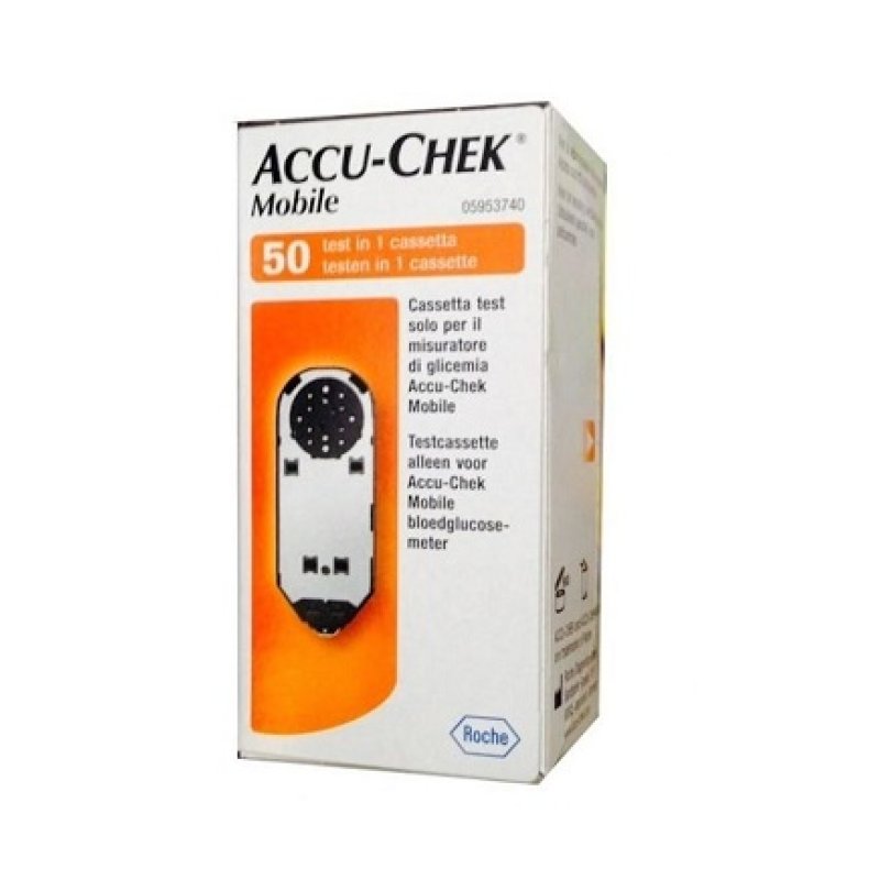 Accu-Chek Mobile 50 Test Mic2 Strisce Misurazione Glicemia Accu-Chek Mobile 50 Test Mic2 Strisce Misurazione Glicemia