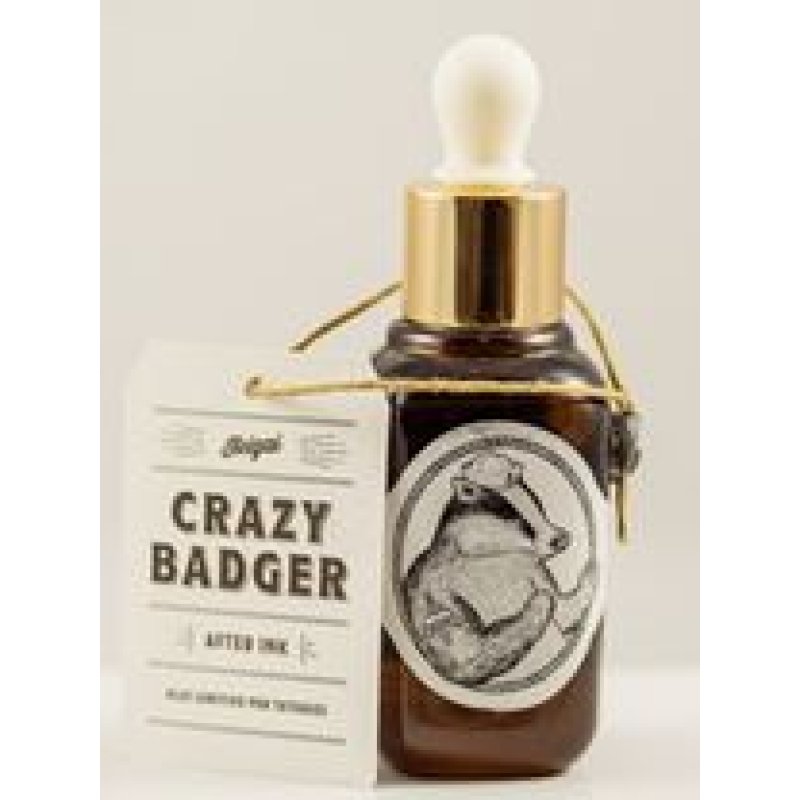 Crazy Badger After Ink 30 ml Crema Dopopuntura Tatuaggi Idratante e Lenitiva per Cura Tattoo Ink