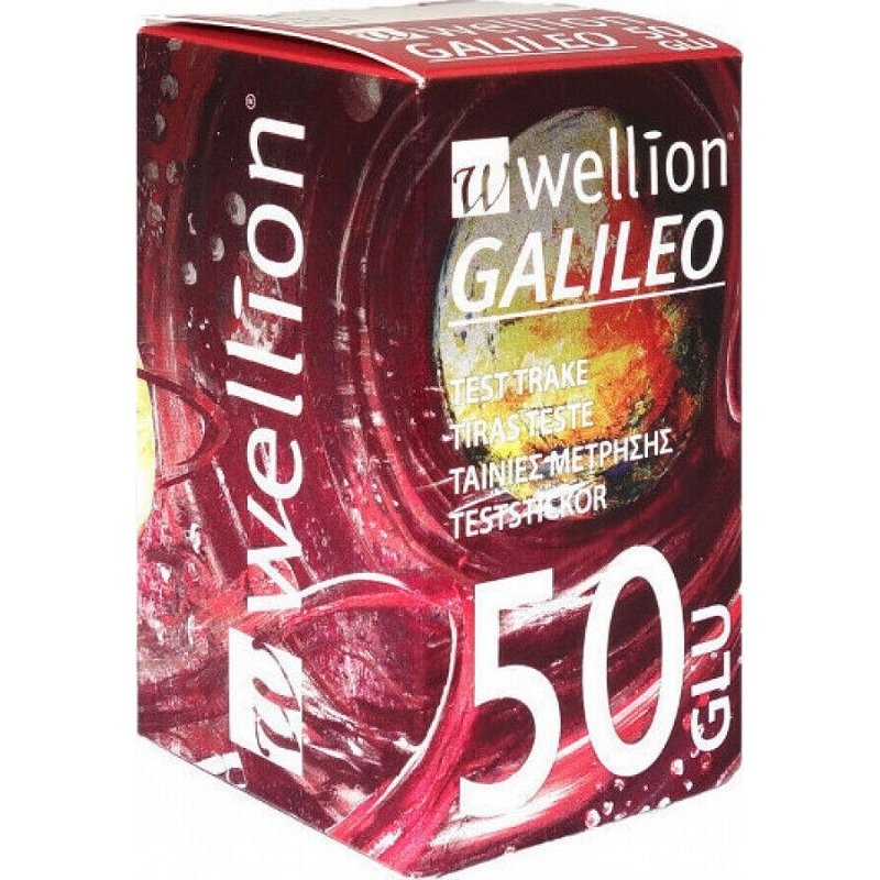 Med Trust Wellion Galileo Strisce Reattive GLU Misurazione Glicemia, 50 Strisce Med Trust Wellion Galileo Strisce Reattive GLU Misurazione Glicemia, 50 Strisce