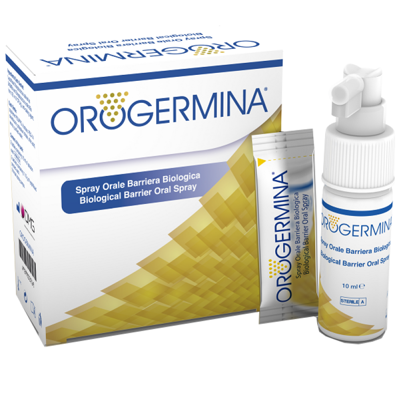Orogermina Spray orale barriera biologica per flora batterica orofaringea 2 x 10 ml Orogermina Spray orale barriera biologica per flora batterica orofaringea 2 x 10 ml