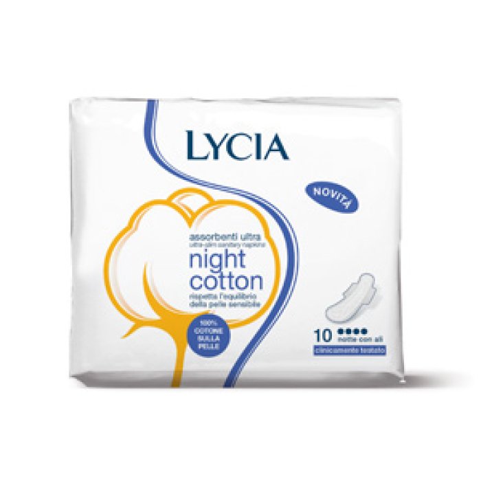 Lycia (artsana) Lycia Cotone Ali Notte 10 Pezzi Lycia (artsana) Lycia Cotone Ali Notte 10 Pezzi