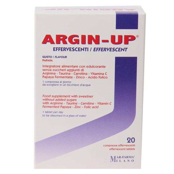 Mar-farma Argin Up 20 Compresse Effervescenti Mar-farma Argin Up 20 Compresse Effervescenti