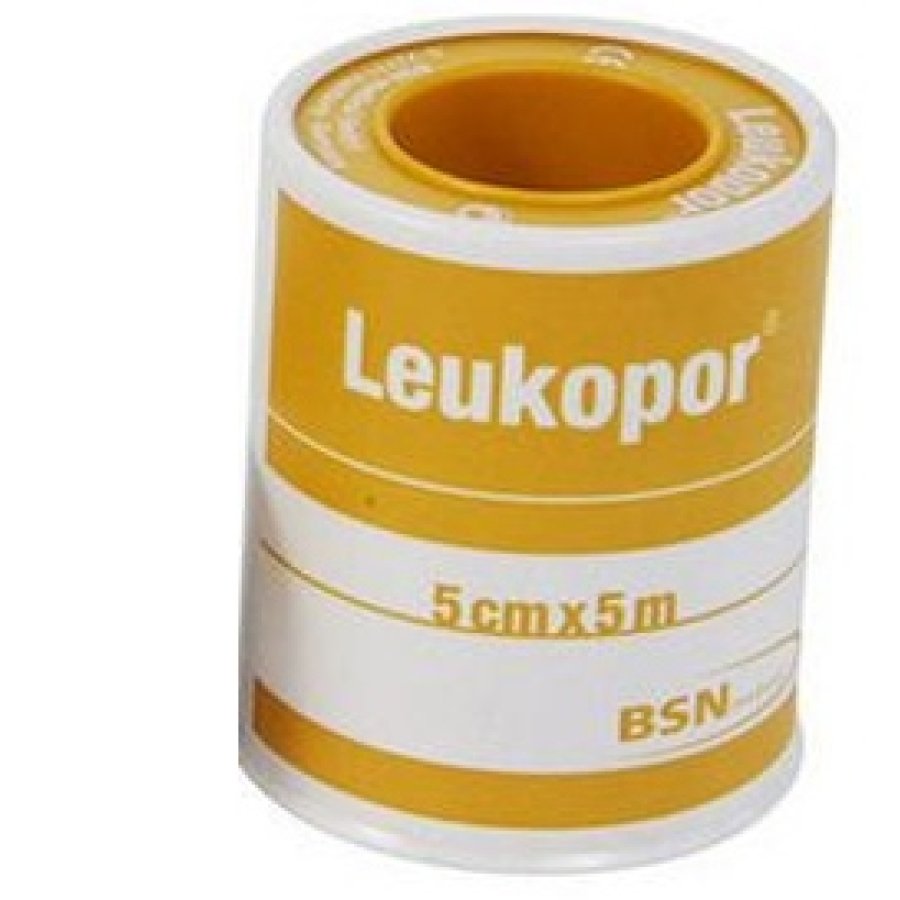 Leukopor Cerotto in TNT per Pelli Sensibili Praticità e Tolleranza Cutanea 5 X 500 CM