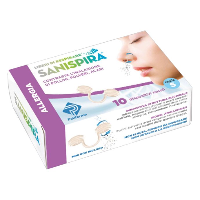 Sanispira Allergia nasale L 10 pz filtri nasali per allergia ai pollini Sanispira Allergia nasale L 10 pz filtri nasali per allergia ai pollini