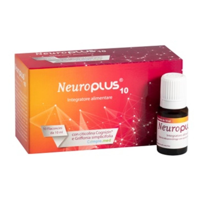 Neuroplus Integratore per affaticamento intellettuale e malattie cronico degenerative 10 flaconcini 10 ml
