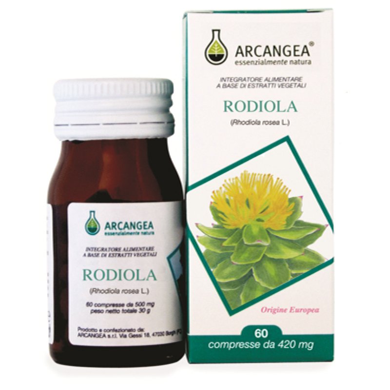 Rhodiola Rosea Integratore Naturale 60 Compresse ad Alto Dosaggio per Energia, Memoria e Controllo dello Stress