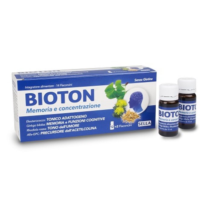 Bioton Memoria E Concentrazione Eleuterococco 14 Flaconcini