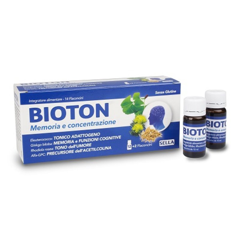 Bioton Memoria E Concentrazione Eleuterococco 14 Flaconcini