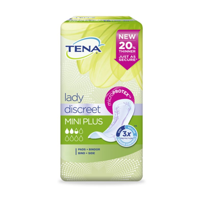 Essity Italy Pannolone Sagomato Tena Lady Discreet Mini Plus 16 Pezzi