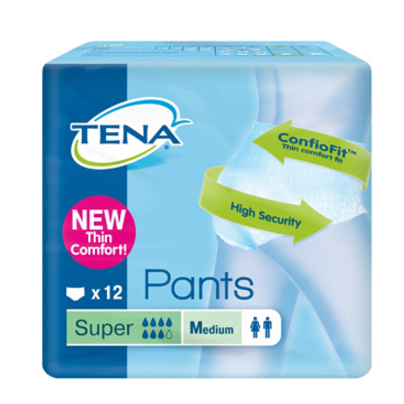 Essity Italy Pannolone Pull Up Tena Pants Super Taglia Medium 12 Pezzi Essity Italy Pannolone Pull Up Tena Pants Super Taglia Medium 12 Pezzi
