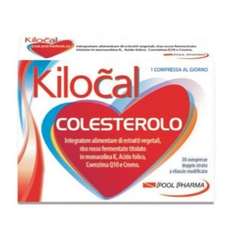 Kilocal Colesterolo Integratore Alimentare 3 x 30 Compresse Kilocal Colesterolo Integratore Alimentare 3 x 30 Compresse
