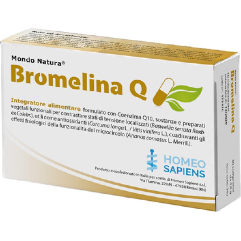 Homeo Sapiens Bromelina Q Mondo Natura 30 Compresse Homeo Sapiens Bromelina Q Mondo Natura 30 Compresse