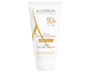 A-Derma  Solare Protect SPF50+ Crema Viso Corpo Protezione Altissima 40 ml