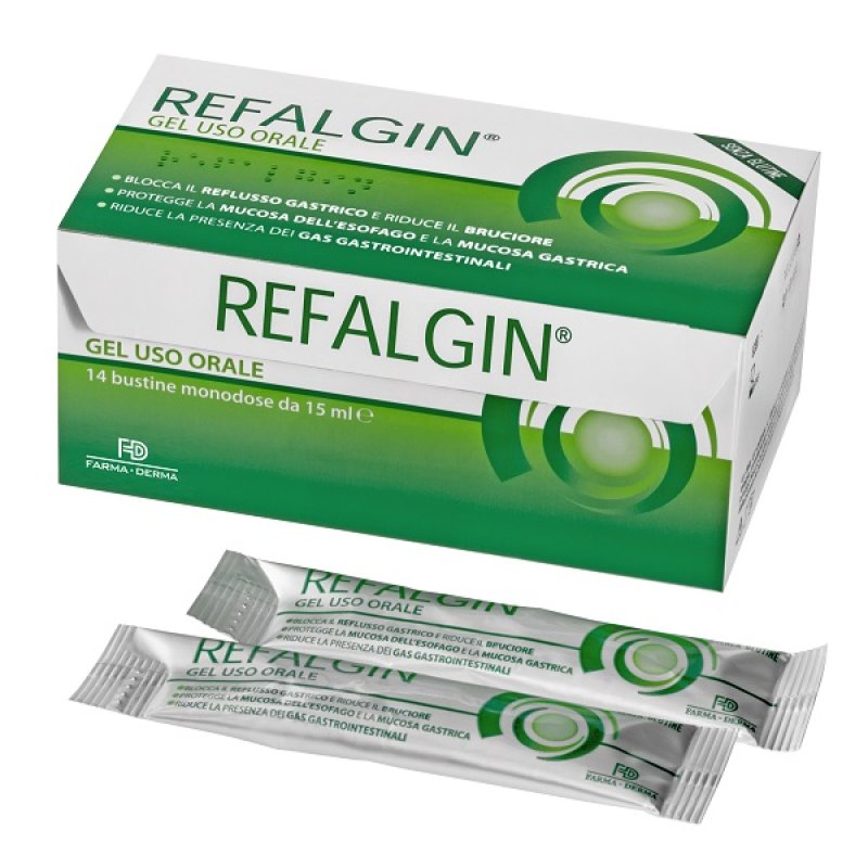 Refalgin Gel Soluzione Orale 14 Bustine 15 ml Reflusso Gastrico Refalgin Gel Soluzione Orale 14 Bustine 15 ml Reflusso Gastrico