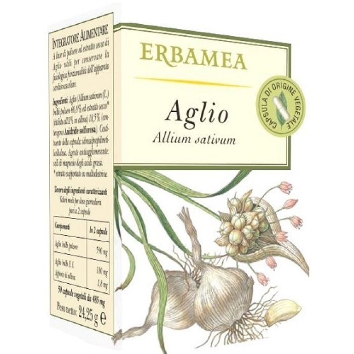 Aglio Integratore Naturale 50 Opercoli Inodore per Colesterolo Pressione e Benessere Cardiovascolare