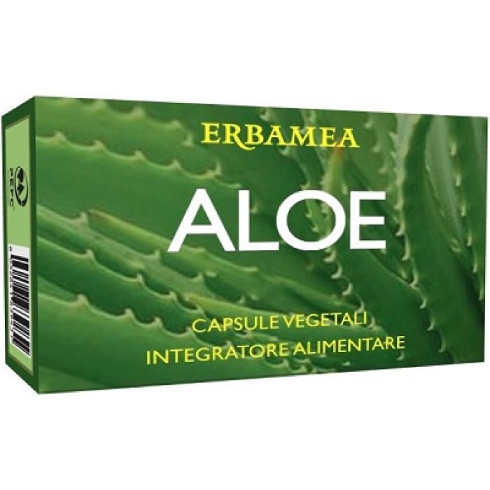 Aloe Erbamea Capsule Integratore Alimentare a Base di Aloe Vera per Benessere Intestinale e Regolarit&agrave;