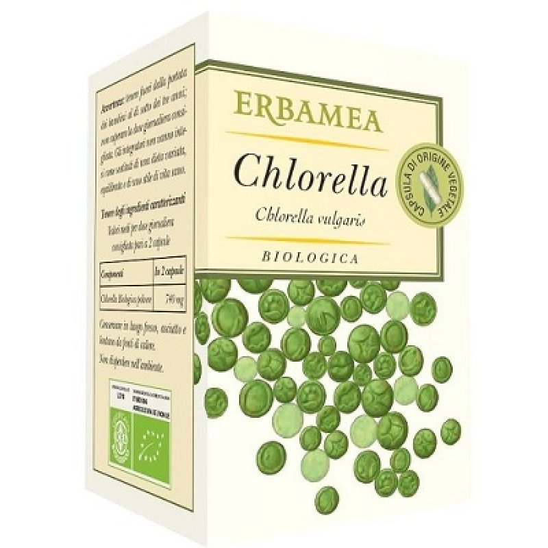 Chlorella Biologica 50 capsule - integratore depurativo a base di alga chlorella senza glutine