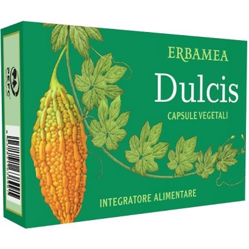 Dulcis 30 capsule veg senza glutine Erbamea integratore dolcificante naturale