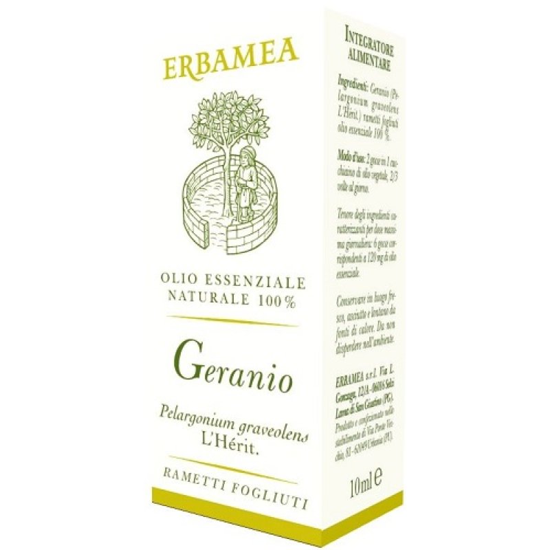 Geranio olio essenziale 10 ml - olio di geranio per aromaterapia e uso cosmetico Geranio olio essenziale 10 ml - olio di geranio per aromaterapia e uso cosmetico