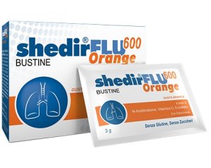 Shedir Pharma ShedirFlu 600 Orange Integratore 20 Bustine