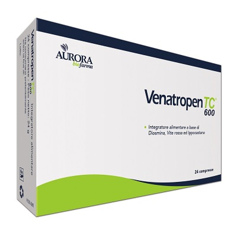Aurora Biofarma Venatropen Tc 600 Integratore Alimentare 24 Compresse Aurora Biofarma Venatropen Tc 600 Integratore Alimentare 24 Compresse