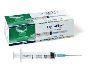 DESA PHARMA Extrafine Siringa Ago Indolore 5ml/cc G23 0,60X30 mm 10 Pezzi