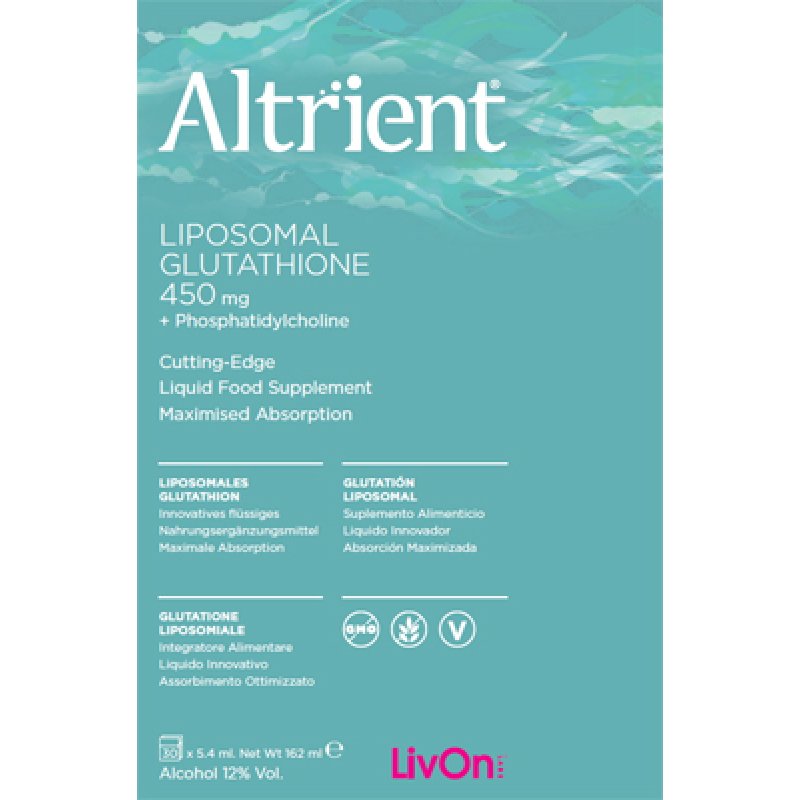 Altrient Liposomal Glut 30 bustine - integratore di glutatione liposomiale Altrient Liposomal Glut 30 bustine - integratore di glutatione liposomiale