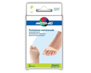 Master-Aid Foot Care - Protezione in Gel + Tessuto per Metatarso Small 1paio