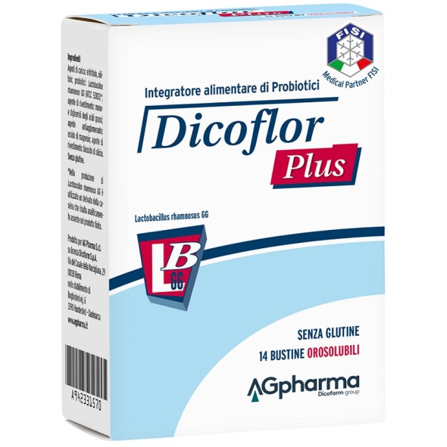 Ag Pharma Dicoflor Plus 14 Bustine Orosolubili Da 1 G Neutro