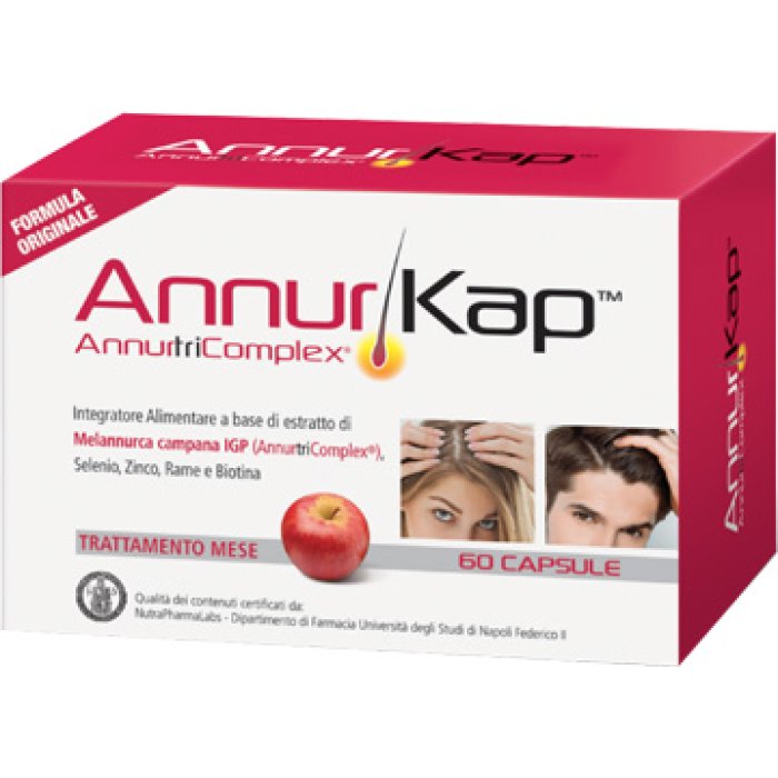 Annurkap Integratore Alimentare Capelli 60 Capsule Trattamento Mese Annurkap Integratore Alimentare Capelli 60 Capsule Trattamento Mese