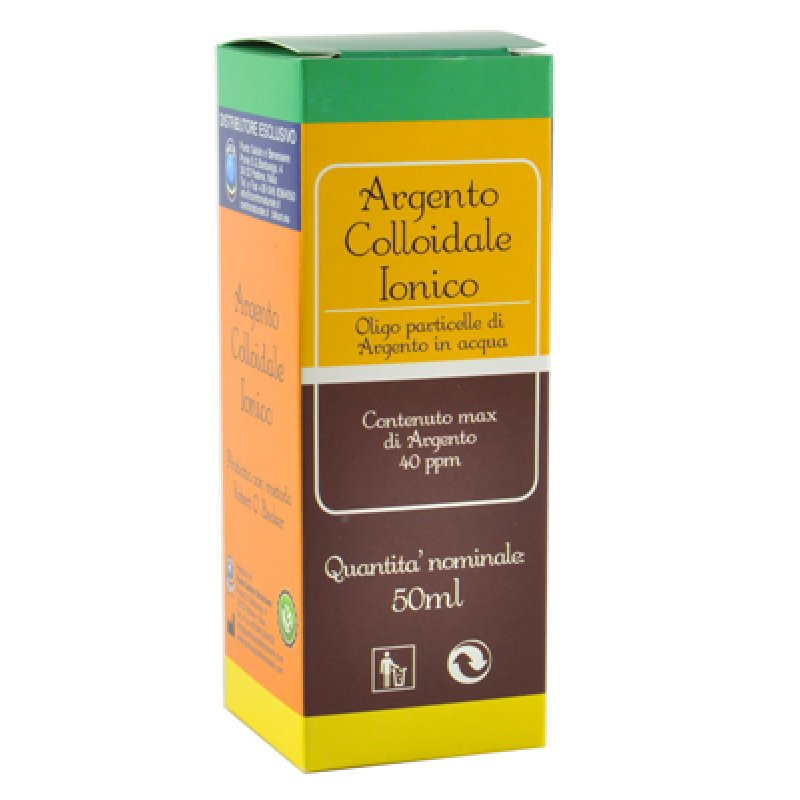 Argento Colloidale Ionico 40 PPM Dispositivo Medico Spray e Contagocce 50 ml