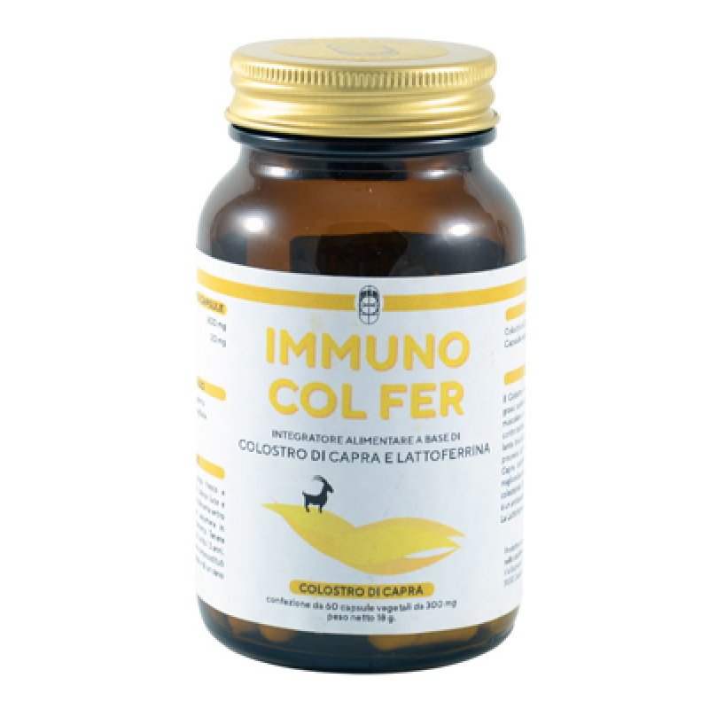 Immuno Colostro Fer Integratore per le Difese Immunitarie con Colostro 60 Capsule