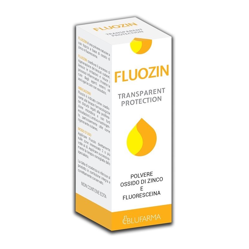 Fluozin Polvere 50 Grammi Blufarma &ndash; Polvere Cutanea Lenitiva a Base di Ossido di Zinco per Irritazioni della Pelle