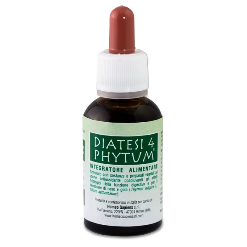 Phytum Diatesi 4 Gocce Integratore in Soluzione Orale 30 Millilitri per il Benessere Generale dell’Organismo Phytum Diatesi 4 Gocce Integratore in Soluzione Orale 30 Millilitri per il Benessere Generale dell’Organismo