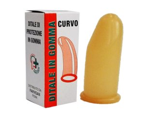 Ditali in gomma FRV curvo 3 pezzi - ditali protettivi in gomma
