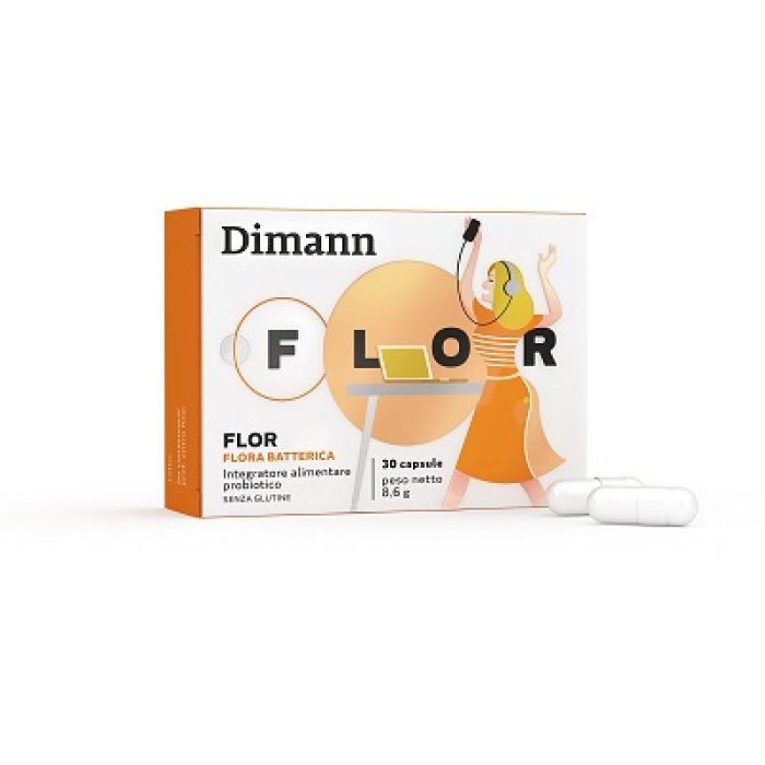 Dimann Flor Integratore Probiotico per Cistite Candida e Vaginiti, 30 Capsule Dimann Flor Integratore Probiotico per Cistite Candida e Vaginiti, 30 Capsule