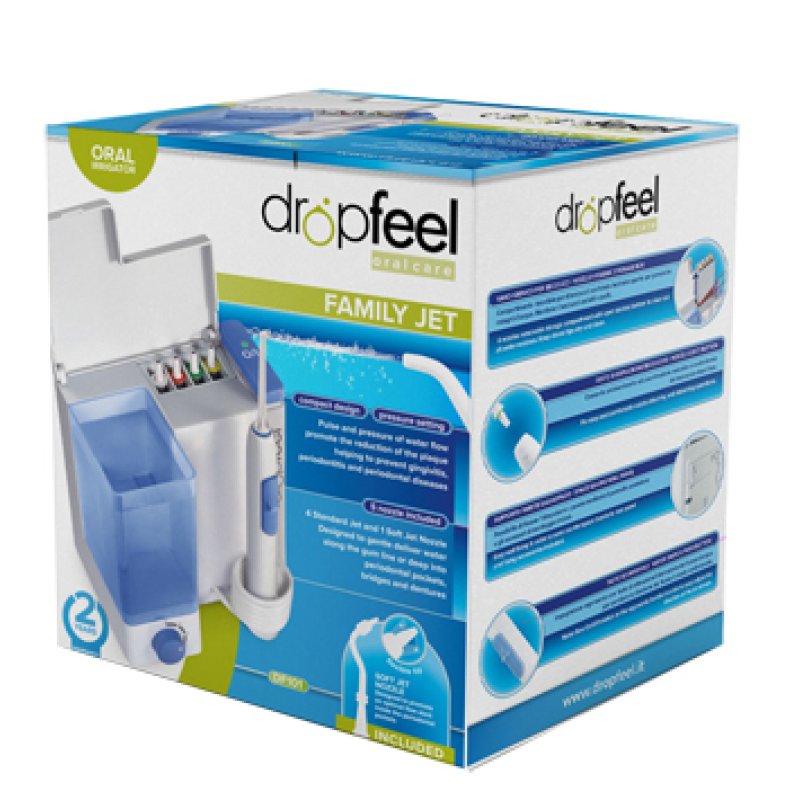 Dropfeel idropulsore Family - idropulsore orale per igiene dentale familiare Dropfeel idropulsore Family - idropulsore orale per igiene dentale familiare