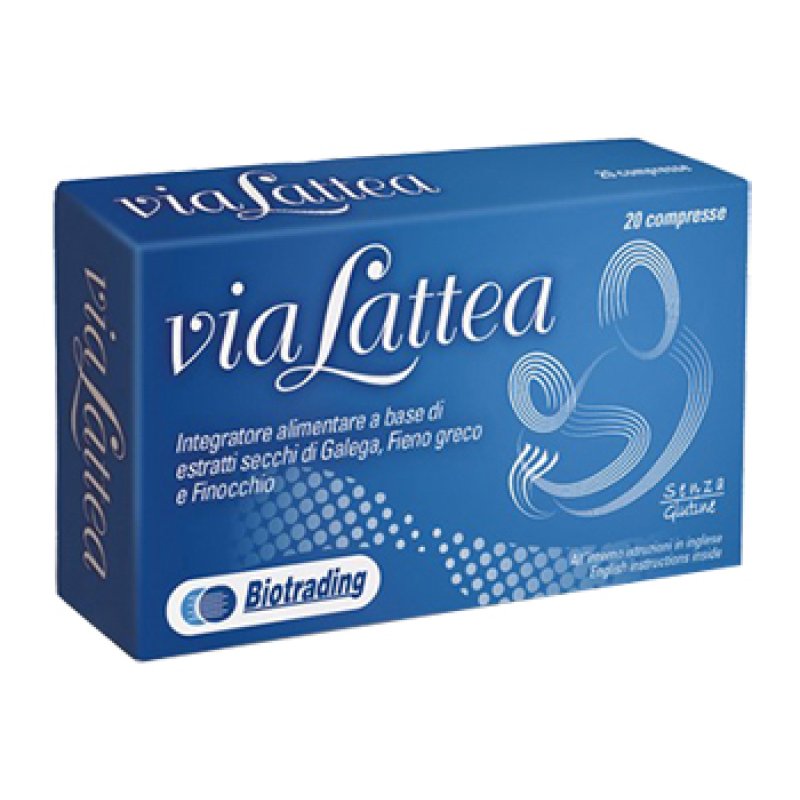 Via Lattea 20 Compresse Integratore Alimentare per Allattamento e Produzione di Latte Materno Via Lattea 20 Compresse Integratore Alimentare per Allattamento e Produzione di Latte Materno