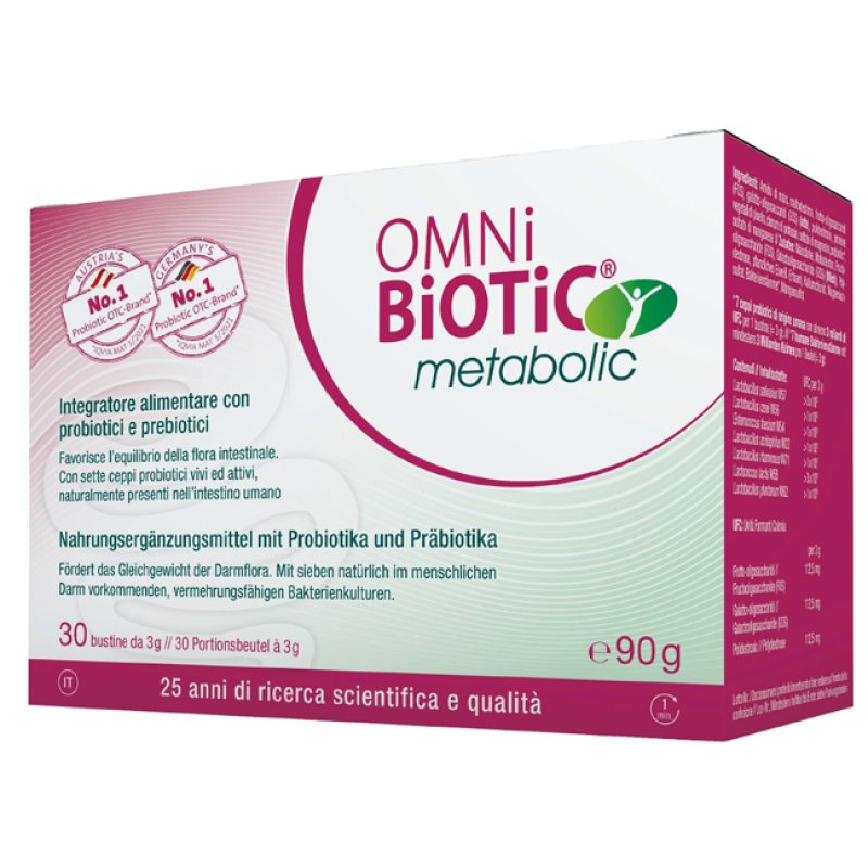 Institut Allergosan Gmbh Omni Biotic Metabolic 30 Bustine Da 3 G Institut Allergosan Gmbh Omni Biotic Metabolic 30 Bustine Da 3 G